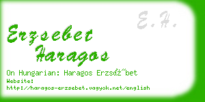 erzsebet haragos business card